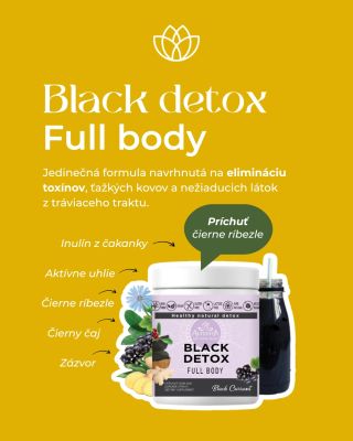 🖤 Black Detox – Pokročilá detoxikácia s aktívnym uhlím Cítite sa unavene, ťažko alebo máte pocit, že vaše telo potrebuje...