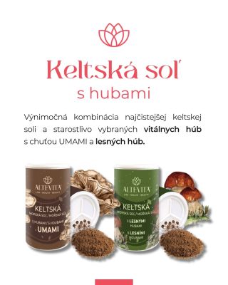 Keltská morská soľ – známa svojou čistotou a bohatým obsahom minerálov, získavaná tradičným spôsobom z čistých vôd...