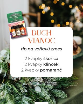Vytvorte si doma tú pravú vianočnú atmosféru už za pár sekúnd. 🎄✨ Náš set esenciálnych olejov Vianoce – škorica, klinček a...