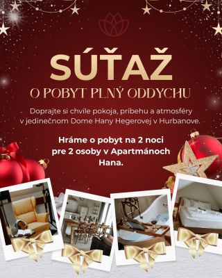 ✨ SÚŤAŽ O POBYT PLNÝ ODDYCHU ✨ v spolupráci s @altevita × @doma_u_hany Doprajte si chvíle pokoja, príbehu a atmosféry v...